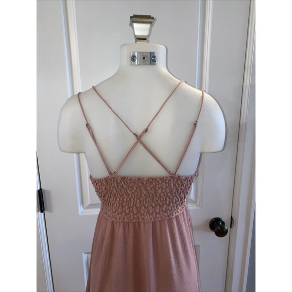 FP ONE‎ FREE PEOPLE Adella Slip Dress Rose Lace Embroidered Babydoll Size XS - Picture 10 of 16